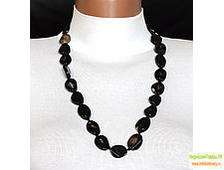 Бусы из натурального "Агата" черного матового, Индия