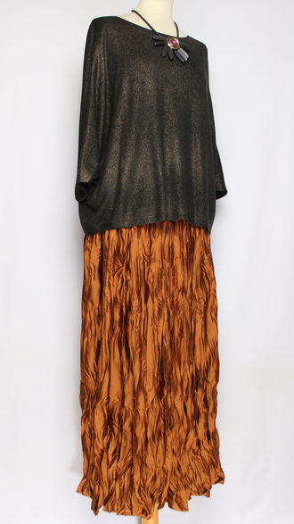 ДЖЕМПЕР "КИМОНО НАКАТ" черный до р.54