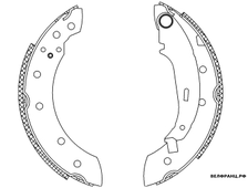 Колодки задние барабанные (203х39) Lucas/TRW Renault Logan Sandero АТИ Россия аналог 440601749R