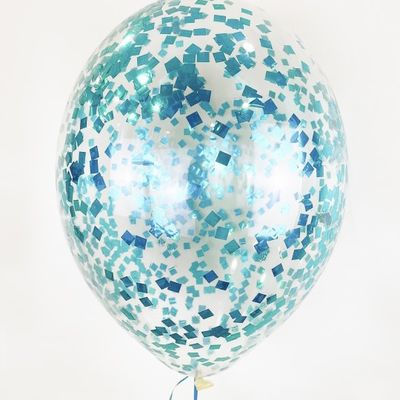 Шары с конфетти тиффани / шт