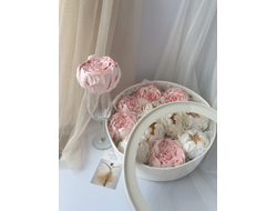 пионы из зефира