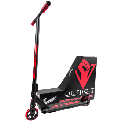 Самокат трюковый DETROIT красный