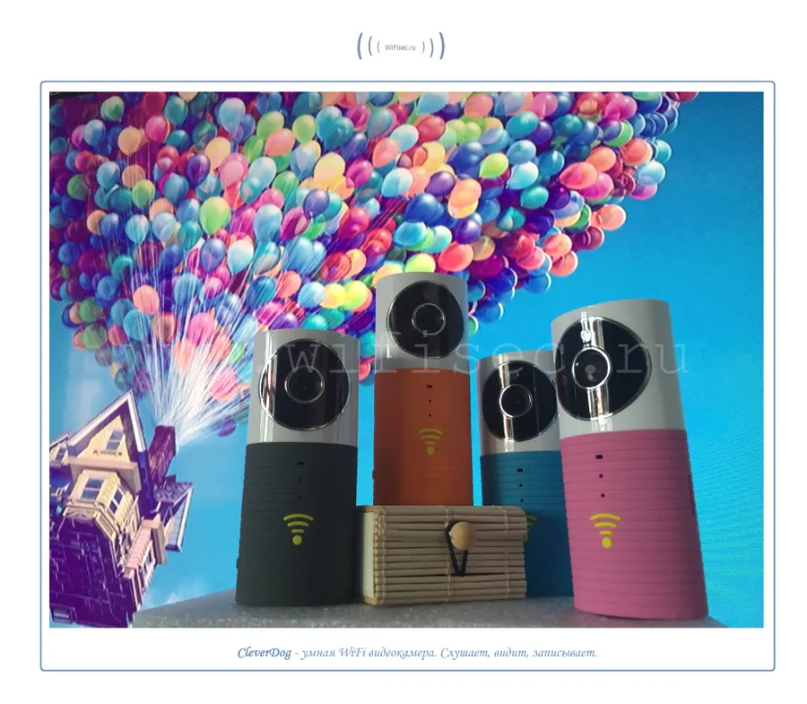 CleverDog умная WiFi p2p видеокамера от WiFisec.ru