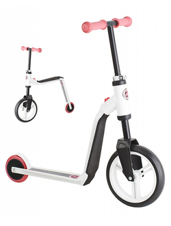 Самокат-беговел трансформер Scoot & Ride HighwayFreak бело-розовый