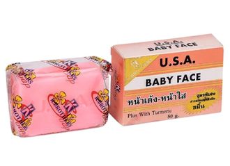 Купить тайское омолаживающее мыло Baby Face with AHA K.Brothers USA для лица и тела (50 гр), узнать