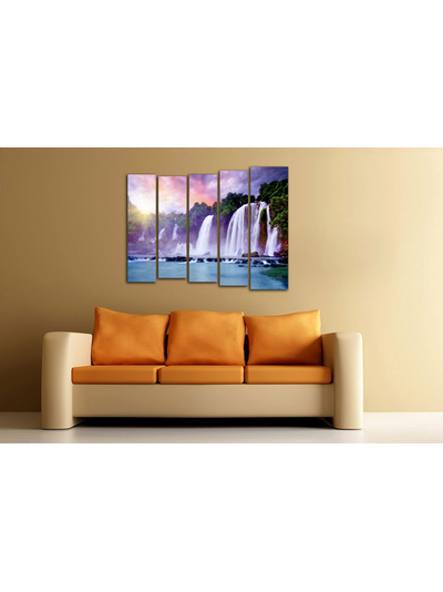 Модульная картина &quot;Диковинный водопад&quot;