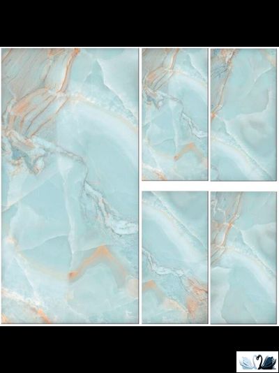 Керамогранит Creto Opera Onyx Sky 80 х 160 см голубой