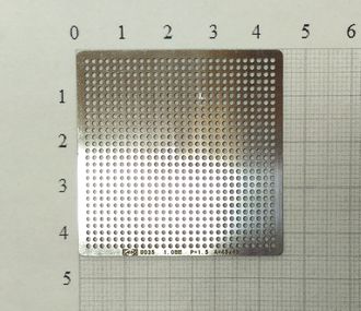 Трафарет BGA для реболлинга чипов универсальный, шаг 1,0мм., P=1.5, A=45x45