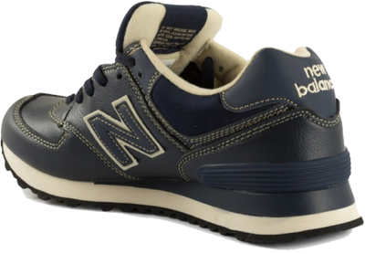 New Balance 574 Black Blue Leather