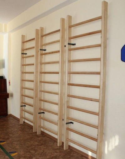 Деревянная шведская стенка 50х220 см сосна/береза детская