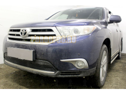 Защита радиатора Toyota HIGHLANDER U40 2010-2013 black