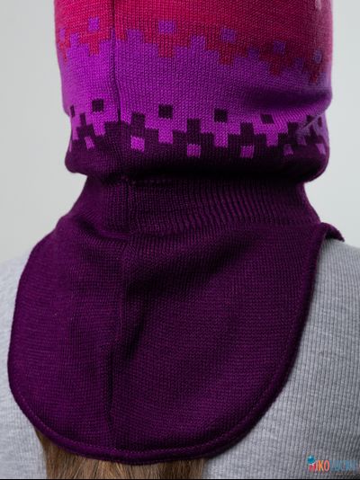 Шапка-шлем  20101-06, цвет сливовый,сиреневый,розовый р. 50-52