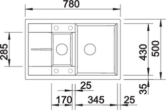 Мойка Blanco Metra 6S compact, 515044