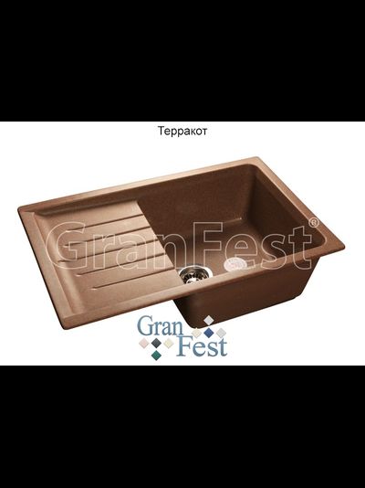 Керамическая мойка для кухни Granfest Гранфест GF-P760L реверсивная 1 секционная мойка