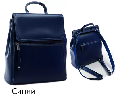 Сумка-рюкзак French с горизонтальной молнией + ПОДАРОК, Цвет: Бордовый, Черный, Синий, Красный,  Изумрудный, Сиреневый