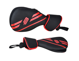 Лапа-ракетка BoyBo двойная с защитой кисти красная