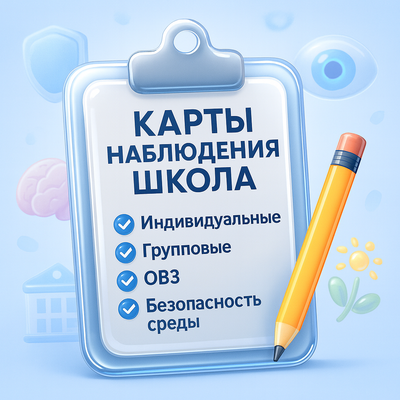 КАРТЫ НАБЛЮДЕНИЯ ШКОЛА