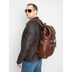 Кожаный рюкзак Voltaggio Premium brown (арт. 3091-53)