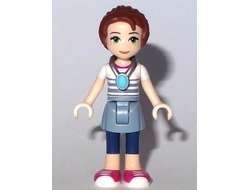 Emily Jones - Sand Blue Skirt, Calf Length Leggings, Amulet, n/a (elf034b)