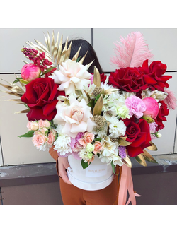 Композиция в бархатной коробке