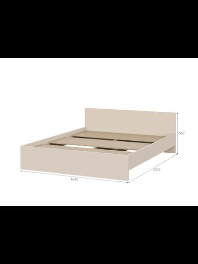 Гиза кровать 1,6 м Меланж (с основанием)