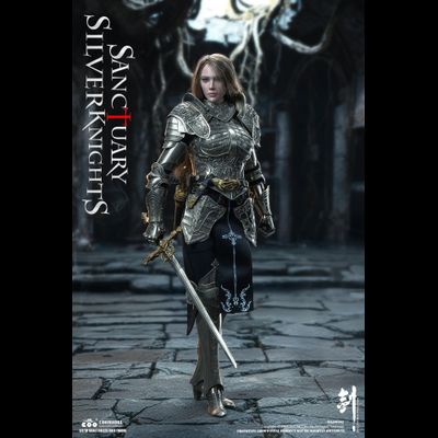 ПРЕДЗАКАЗ - Стражница святилища в серебряном - Коллекционная фигурка 1/6 SWORDS OF CHAOS - SILVER TEMPLE GUARDIAN (NICKEL SILVER EDITION) (SW003) - COOMODEL ?ЦЕНА: 41900 РУБ.?