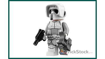 Минифигурка «Снежного» Солдата–Разведчика из Набора LEGO # 75320 “Snowtrooper Battle Pack (2022)”.