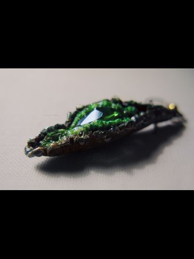 Парадный комплект украшений в стиле фэнтези &quot;Дриада. Сказка о лесе&quot; (колье и серьги)