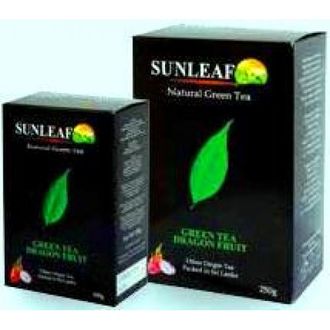 Чай зеленый листовой Sunleaf с добавкой Дракон фрукта 250 гр.