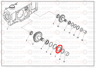 Опорный диск 50х62х3,0 040385 Geringhoff