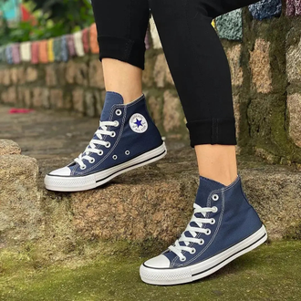 Converse синие высокие купить в Москве, кеды Конверс Ол Стар Navy m9622