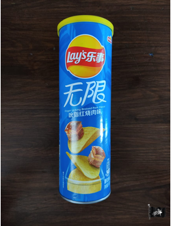 Чипсы Lays Stax 90 гр. Тушёная свинина (КИТАЙ)