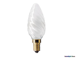 Philips Deco Candle Twisted BW FR 40w 230v E14