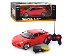 Машина на радиоуправлении RANGE ROVER с аккумулятором, 1:12, Цвет: Красный