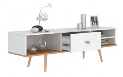 Тумба TV-1 Art design белый/бук