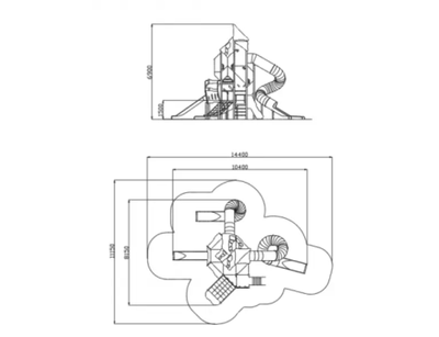 3305.7 Игровой комплекс «Небесное дерево» в стиле хай-тек