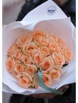 21 персиковая роза