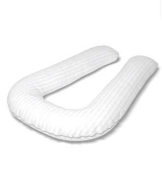 Подушка для мужчин U 340 см с шариками антистресс с наволочкой на молнии цвет на выбор