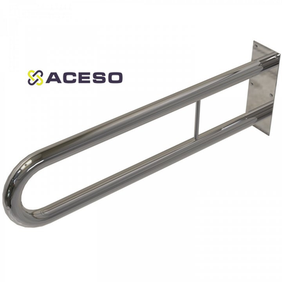 Поручень настенный двойной фиксированный. Не откидной. 800*220 мм стационарный