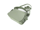(АРТИКУЛ: 9859/1/8) СУМКА ЖЕНСКАЯ, НЕБОЛЬШАЯ, НАТУРАЛЬНАЯ КОЖА, БЛЕДНО-ЗЕЛЕНАЯ, С КАРМАНАМИ ПО БОКАМ, С ДВУМЯ ПЛЕЧЕВЫМИ РЕМНЯМИ