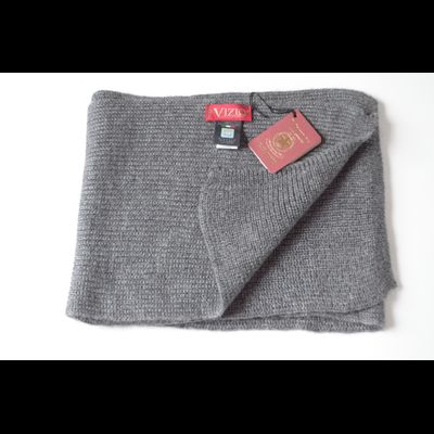 Женский шарф из альпака и шелка Vizio Италия 9015 S ореховый фото