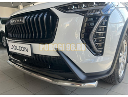 Защита переднего бампера с подгибами Папа Тюнинг d60 для Haval Jolion 2024-