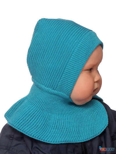 Шапка-шлем "Кроха" 20201-05, цвет бирюзовый, р. 46-48