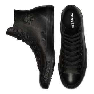 Кеды Converse All Star Black Mono Черные высокие кожаные