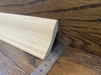Плинтус для штучного паркета из дуба 35х40 и 45х45