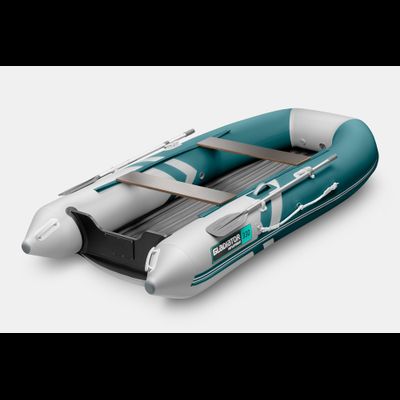 Моторная лодка GLADIATOR E330S морской зеленый-белый