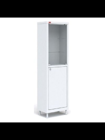 Шкаф медицинский металлический со стеклом М1 165.57.32 С
