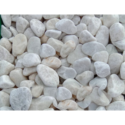 Белый мрамор галтовка