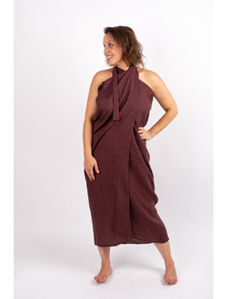 Льняная накидка для бани и пляжа "Умиротворение"