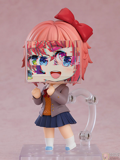 Подвижная чиби фигурка Сайори с красным бантом Good Smile Company
